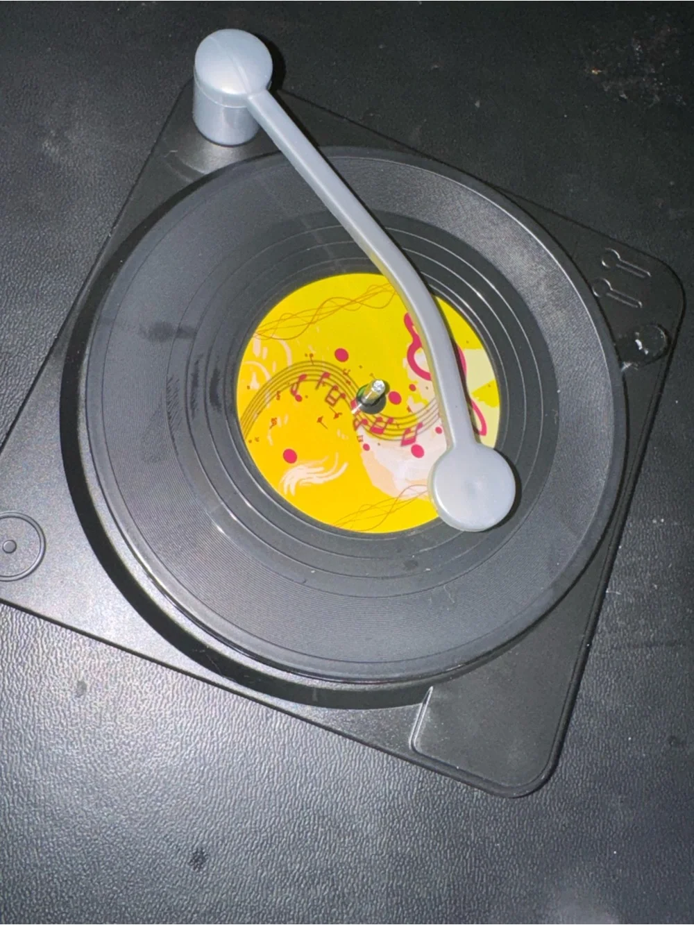 Coaster Set Stacked 45 Records with Colorful Labels
